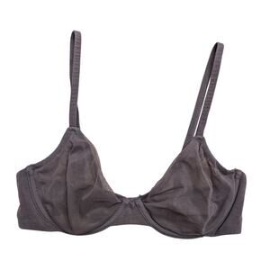 Skims Weightless Demi Bra Slate Gray Size 32C Breathable Lightweight Underwired